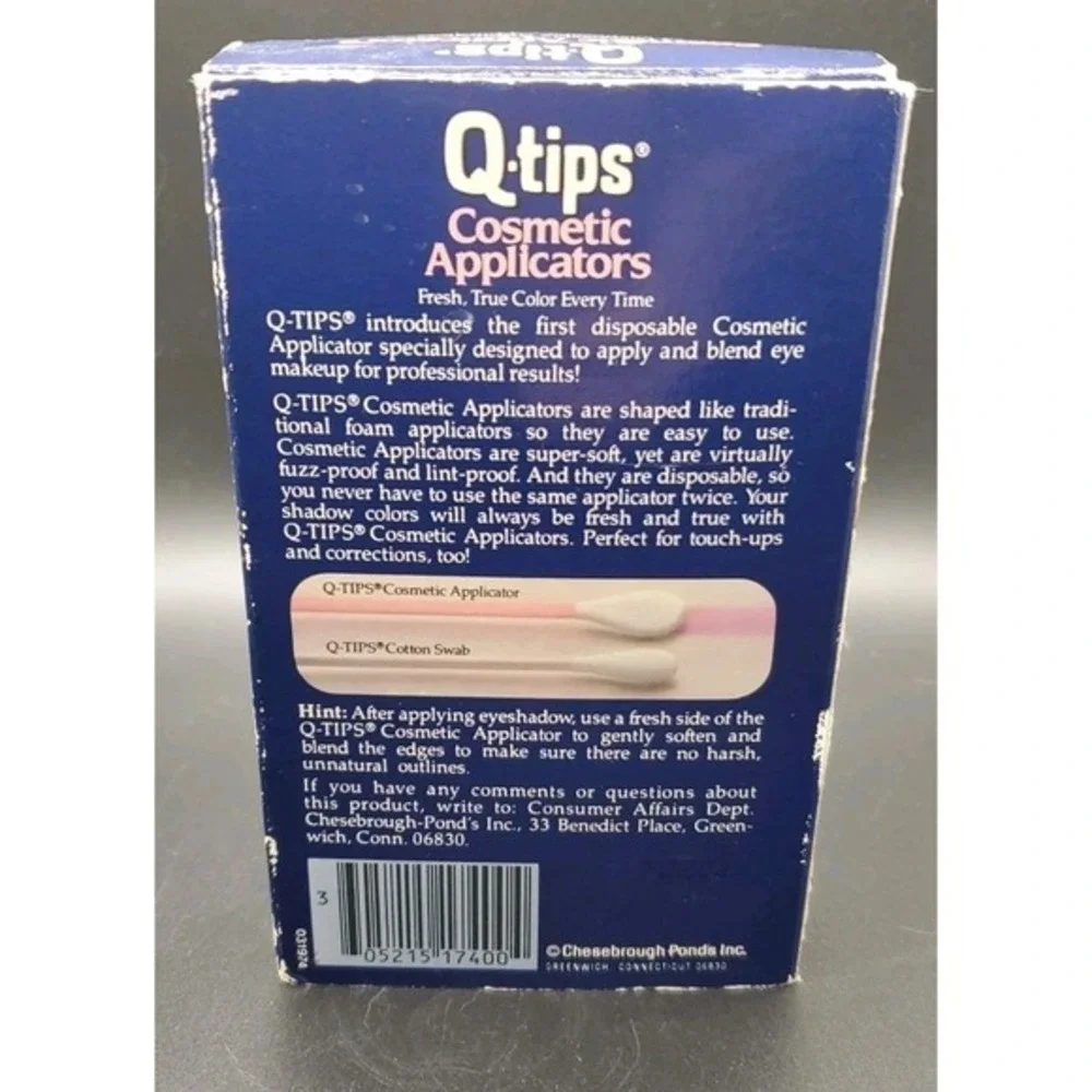 Vintage QTIP Q-Tips Cotton Makeup‎ Cosmetic Applicators